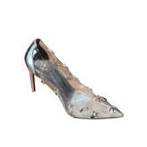 Diamante PVC High Heel Pumps