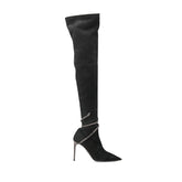 Wrap Stiletto Heel Over The Knee Boots