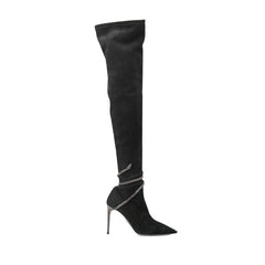 Wrap Stiletto Heel Over The Knee Boots