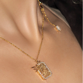 Diamante Braided Necklace