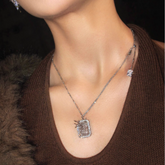 Diamante Braided Necklace