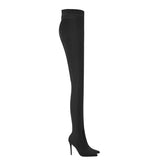 Pointed Toe High Heel Boots