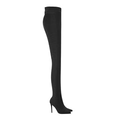 Pointed Toe High Heel Boots