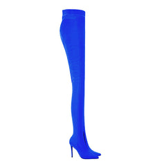 Pointed Toe High Heel Boots