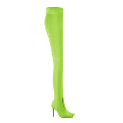 Pointed Toe High Heel Boots