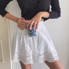 Lace Mini Skirt
