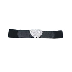 Diamante Heart Girdle Belt