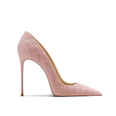 Quilted High Heel Pumps - 10cm