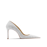 Quilted Mid Heel Pumps - 6cm