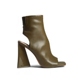 Block Heel Ankle Summer Boots