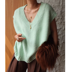 V Neck Knitwear Vest