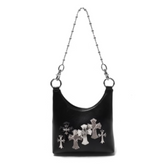 Cross Embellished Cross Body Bag