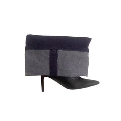 Denim High Heel Ankle Boots