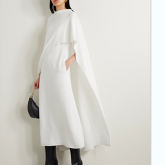 Cape Midi Evening Dress Gown