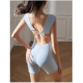 Yoga Pilates Backless Fitted Jumpsuit