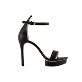 Platform Leather High Heel Sandals - 10cm