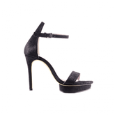Platform Leather High Heel Sandals - 10cm