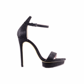 Platform Leather High Heel Sandals - 12cm