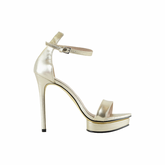 Platform Leather High Heel Sandals - 12cm