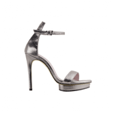Platform Leather High Heel Sandals - 10cm