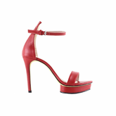 Platform Leather High Heel Sandals - 10cm