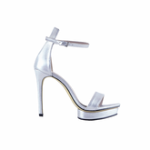 Platform Leather High Heel Sandals - 10cm