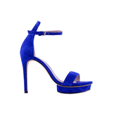 Platform Suede High Heel Sandals - 10cm