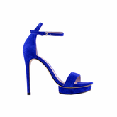 Platform Suede High Heel Sandals - 12cm
