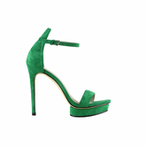 Platform Suede High Heel Sandals - 12cm