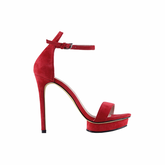 Platform Suede High Heel Sandals - 12cm
