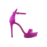 Platform Suede High Heel Sandals - 10cm