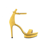 Platform Suede High Heel Sandals - 10cm