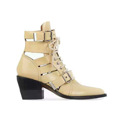 Cut Out Biker Ankle Western Cowboy Boots