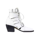 Cut Out Biker Ankle Western Cowboy Boots