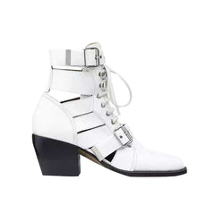 Cut Out Biker Ankle Western Cowboy Boots