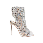 Diamante High Heel Summer Boots