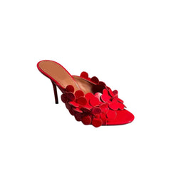 Flower Mules Sandals