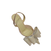 Diamante Kitten Heel Sandals