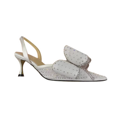 Diamante Kitten Heel Sandals