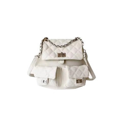 Buckled Quilted Backpack Bag