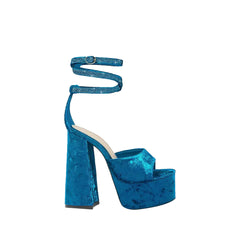 Block Heel Ankle Strap Platform Sandals