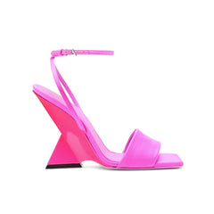 Ankle Strap Wedged Heel Sandals