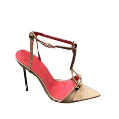 Chain Embellished High Heel Sandals