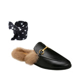 Basic Flat Scarf Slides Slippers