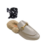 Basic Flat Scarf Slides Slippers