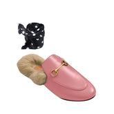 Basic Flat Scarf Slides Slippers