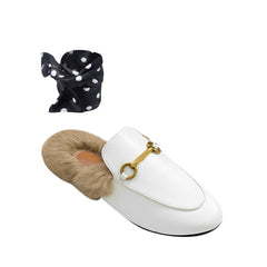 Basic Flat Scarf Slides Slippers