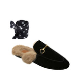 Basic Flat Scarf Slides Slippers