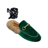 Basic Flat Scarf Slides Slippers