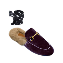 Basic Flat Scarf Slides Slippers